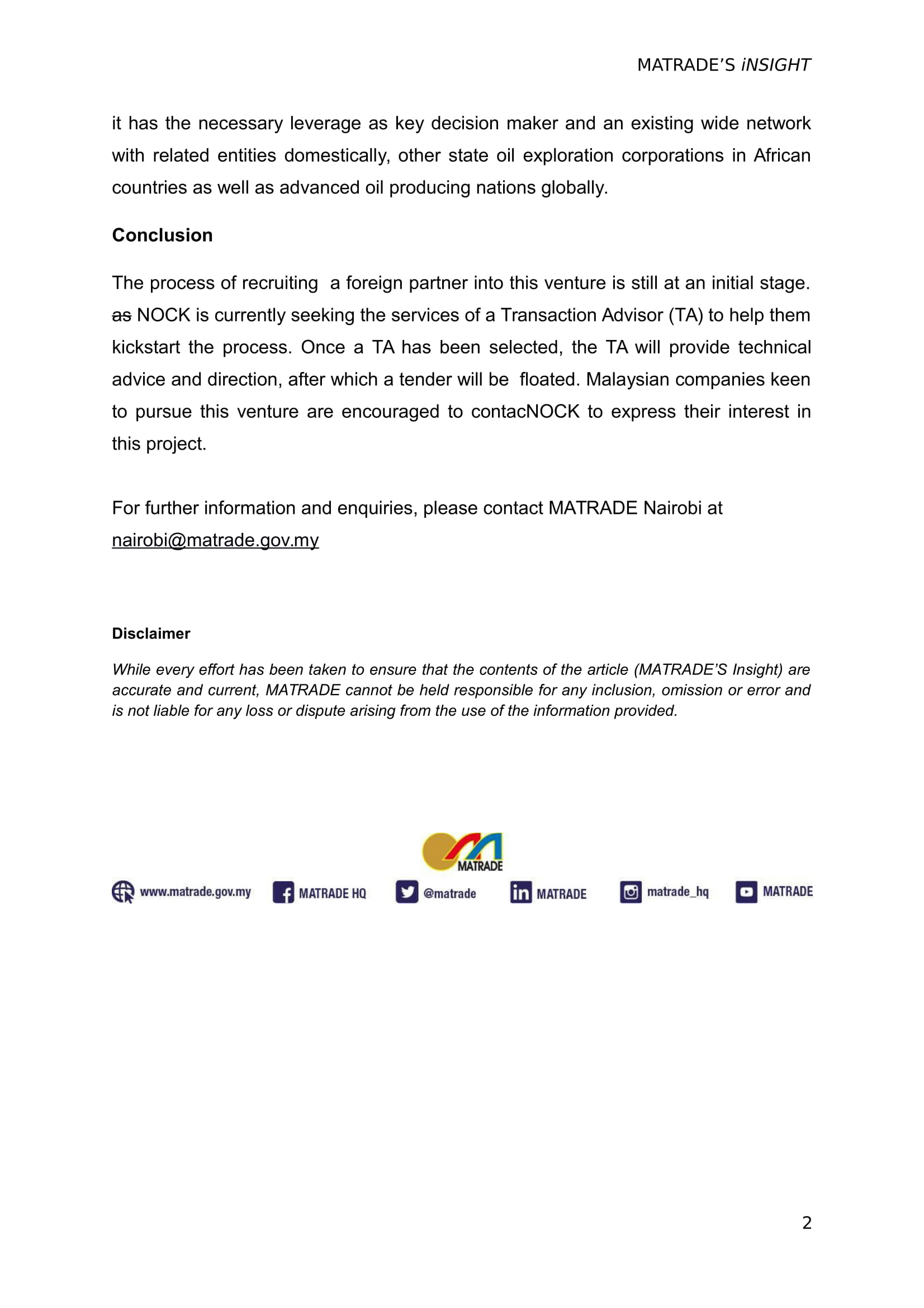 Article An Opportunity In Joint Oil Exploration In Kenya 2