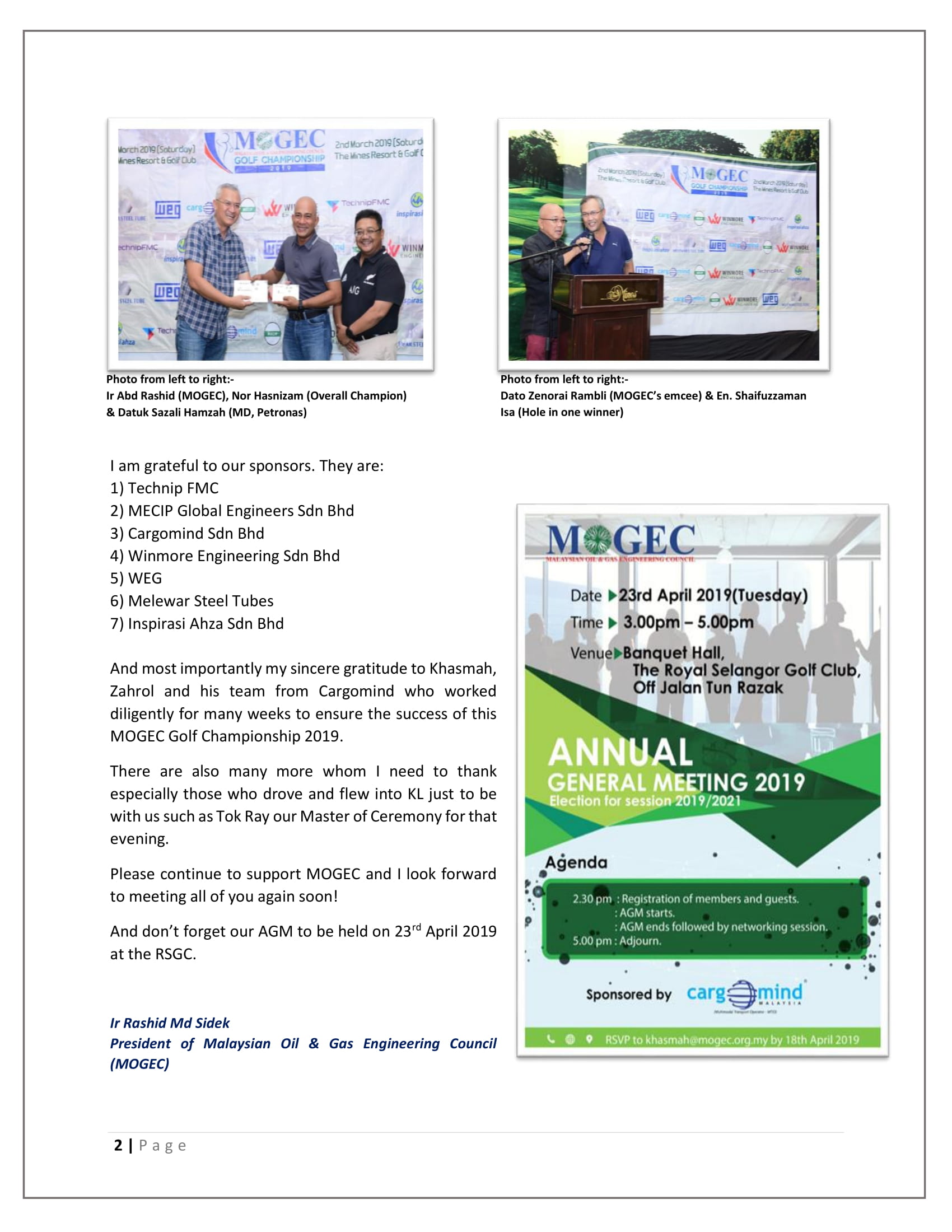 MOGEC Golf Championship 2019 2